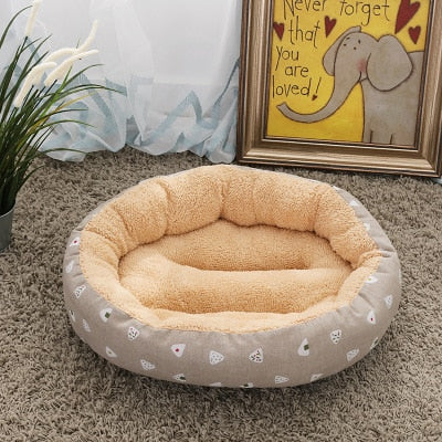 Round Washable Pet Bed