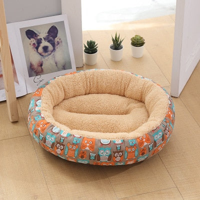 Round Washable Pet Bed