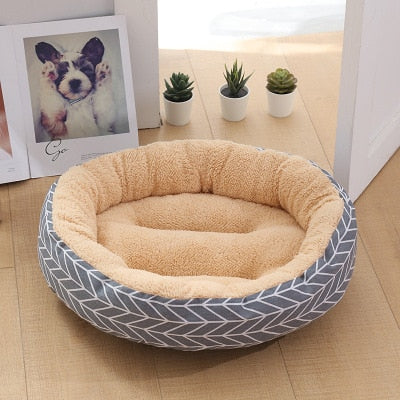 Round Washable Pet Bed