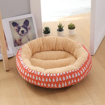 Round Washable Pet Bed